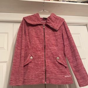 Merrell Hooded Fleece Jacket With Button Accent!